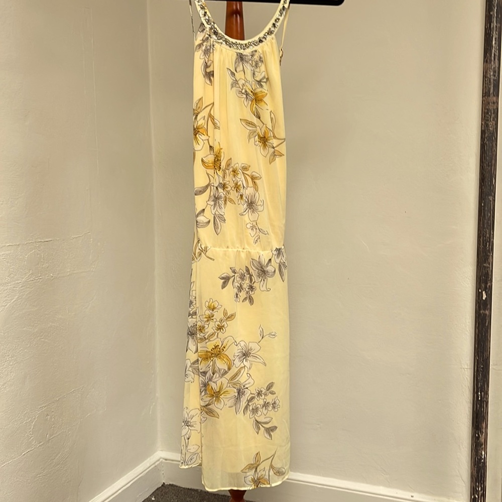 White House Black Market size large yellow sundress.